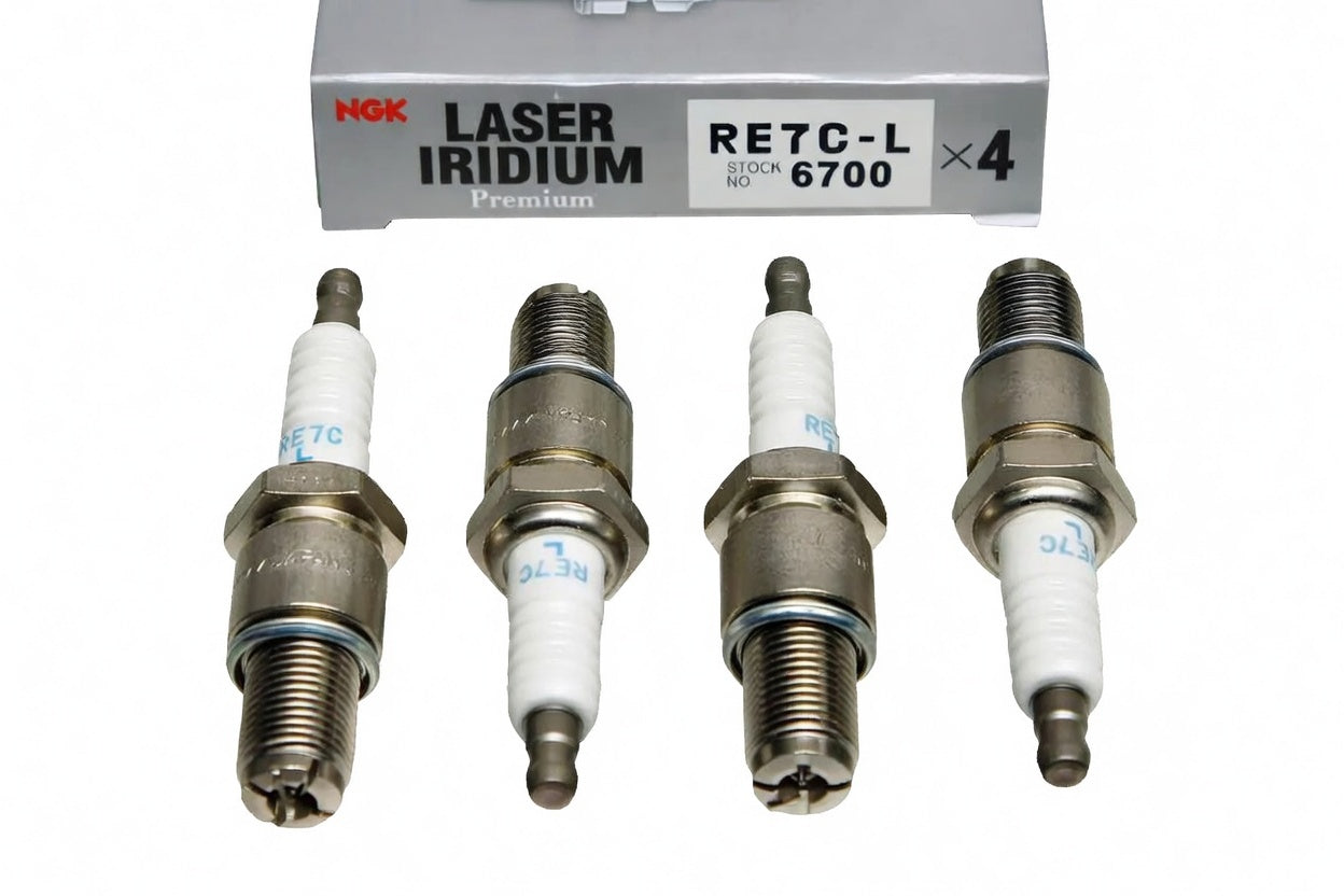 NGK Laser Iridium Leading Spark Plugs Box of 4 (RE7C-L)