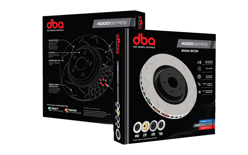 DBA Front 4000 Series Slotted Rotor (Normal Susp / A/T)