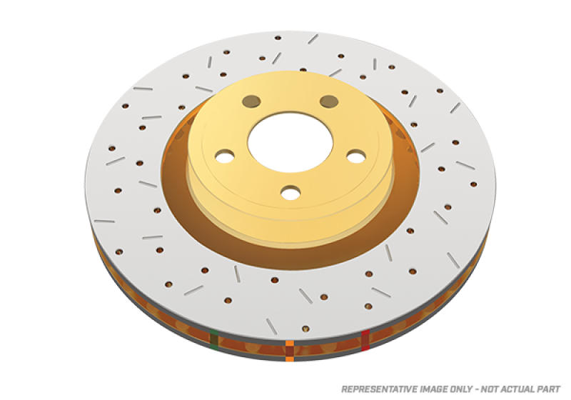 DBA Front 4000 Series Drilled & Slotted Rotor (Normal Susp / A/T)